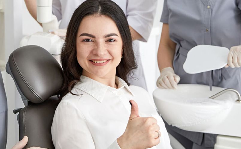 Smiling dentist