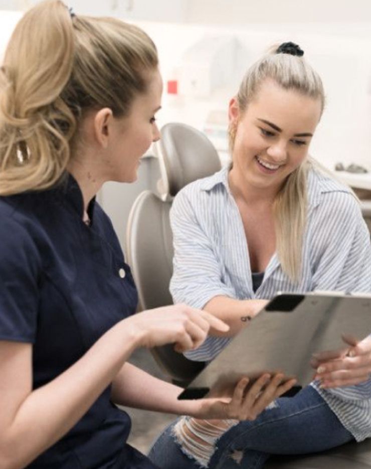 Smiling dentist